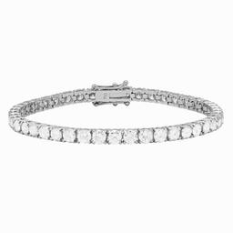 18k White Gold 9.02ct Diamond Tennis Bracelet