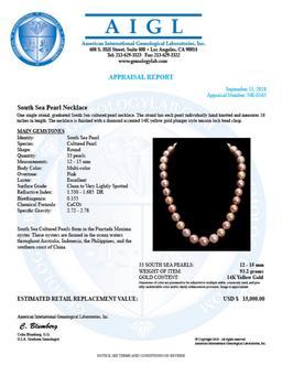 12-15mm South Sea Cultured Pearl Necklace