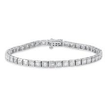 18K White Gold Setting with 5.16ct Diamond Bracelet