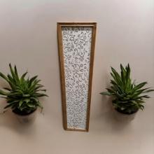 Floral Card Wall Art Panel, Wood Frame, Approx. 11.81"H x 47.24" W, Retail $65.00