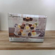 3-Tiered Glass Footed Cake Server