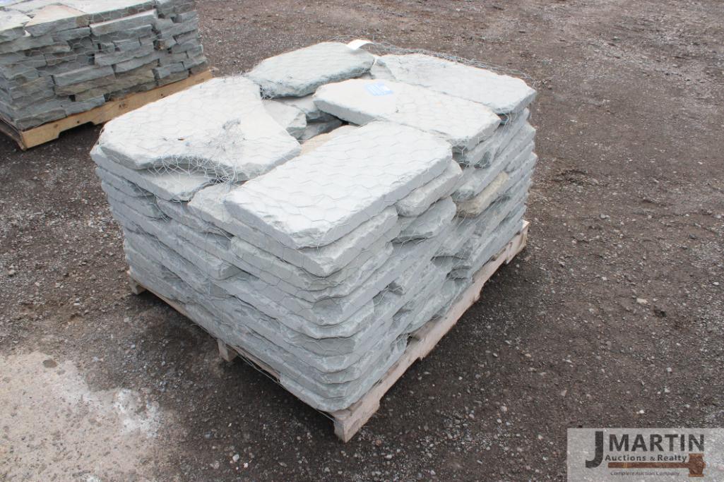 Pallet of 2'' tumbled pavers
