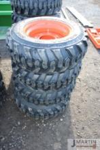 4- Forerunner 10-16.5 NHS sks-7 skid loader tires