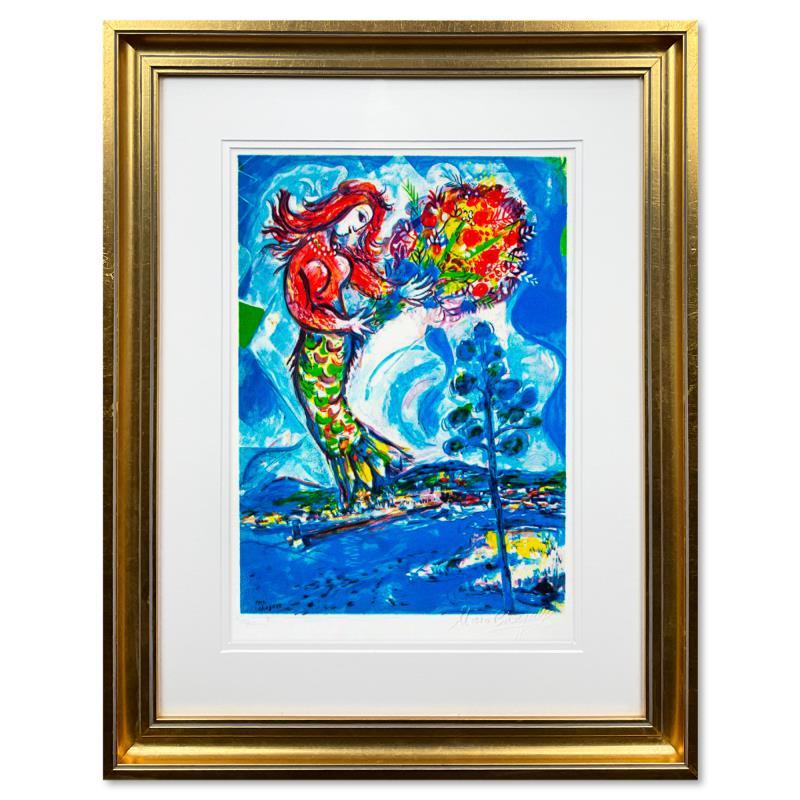 La Sirene Au Pin by Chagall (1887-1985)