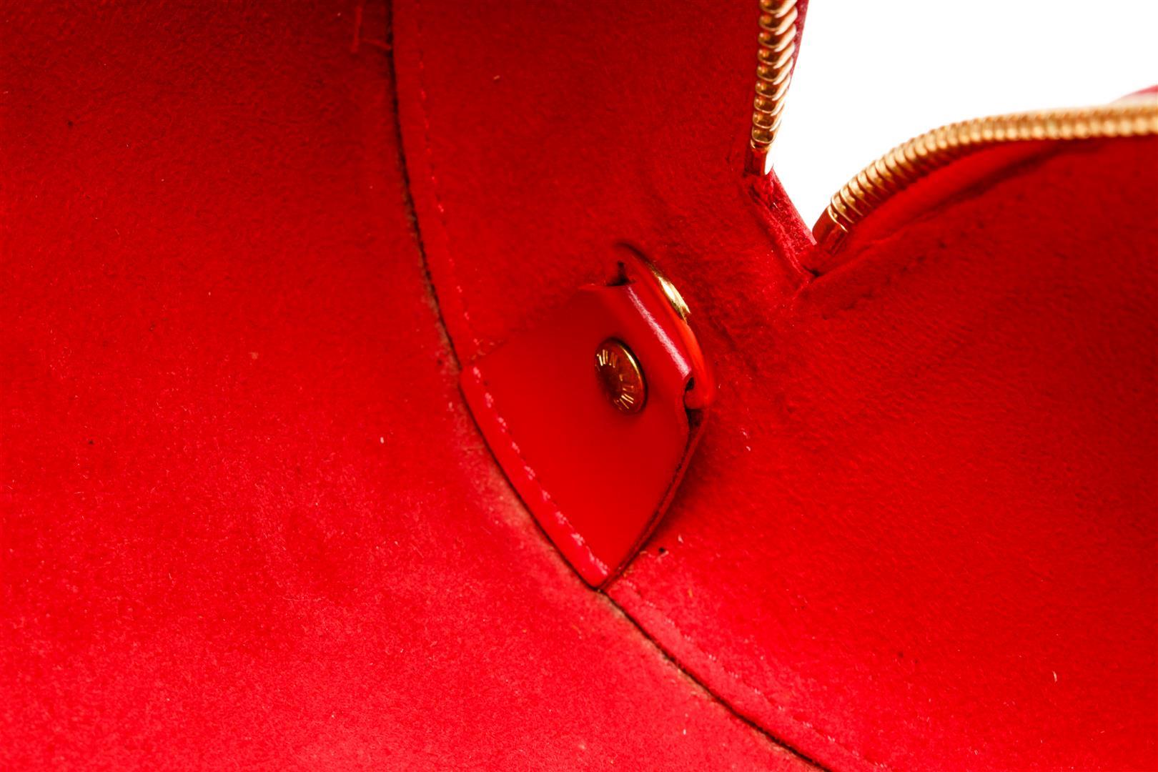 Louis Vuitton Red Epi Leather Soufflot Tote Bag