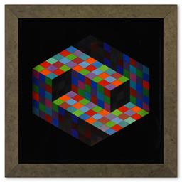 Gestalt de la serie Hommage A L'Hexagone by Vasarely (1908-1997)