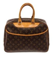 Louis Vuitton Brown Monogram Deauville Satchel Bag