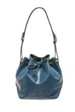 Louis Vuitton Blue Epi Leather Noe GM Shoulder Bag