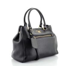 Prada Front Pocket Convertible Tote Vitello Daino Medium