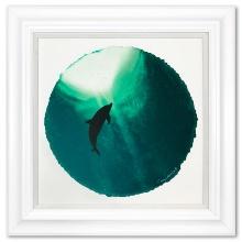 Dolphin in agreen Sea by Wyland Original