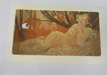 Dusk by Alphonse Mucha