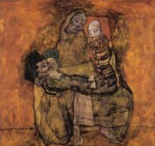 Egon Schiele - Mother With Two Children