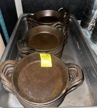 QTY. 21 - CAST IRON MINI ROUND SKILLETS