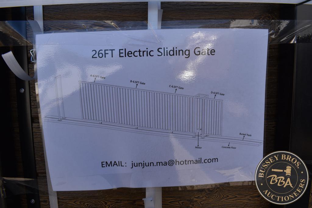 26FT ELECTRIC SLIDING GATE 27125