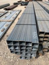 750' of 4"X4"X30' Galvanized 11 Guage Square Tubing (25 Pieces) - Sold by the Foot 750 TIMES THE