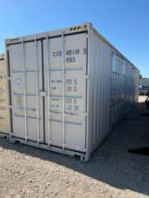 One Trip 40' Hi Cube Container 2 Big Side Doors and Set of End Doors #51495