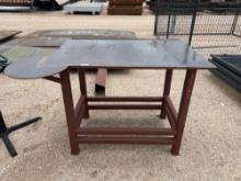 32"X48" Metal Work Table with 3/4" Top Plate