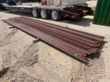 Approx. 58 Pieces of 1 1/2"X1 1/2"X24' Square Tubing - Sold by the Lot
