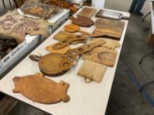 Bulk lot of various cutting boards - some primitive
