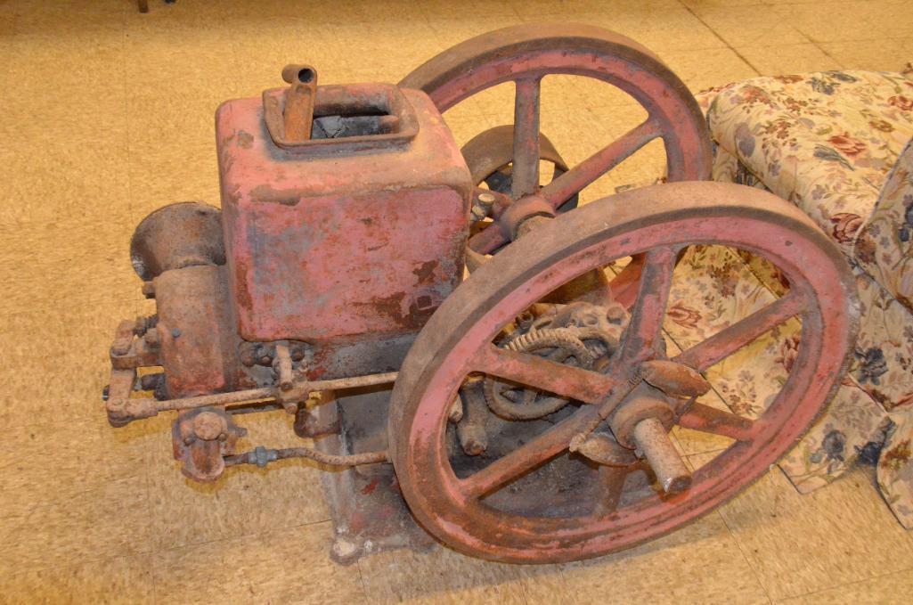 Large Antique Hit & Miss Engine