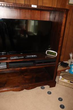 Solid Wood Entertainment Center with 45 in. Samsung TV
