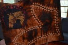 Vintage Heavy Horse Blanket with Glass eye