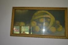 Vintage Fruit Picture, & Other Decorations