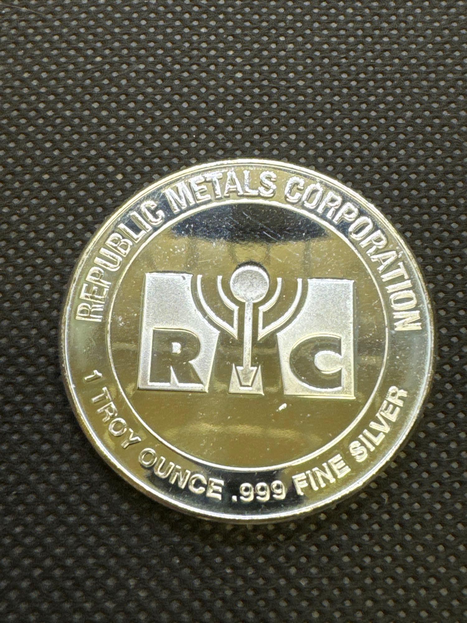 2x RMC 1 Troy Ounce .999 Fine Silver Bullion Coins 2.20 Oz