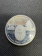 1/2 Oz .999 Fine Silver Queen Of Peace Bullion Coin