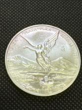 2000 Mexico 1 Troy Oz .999 Fine Silver Bullion Coin