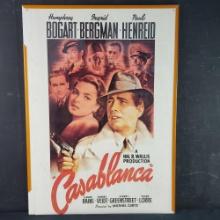 Unframed vintage movie poster Casablanca