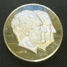 6.9 Troy Oz Franklin Mint Richard Nixon Sterling Silver Bullion Coin