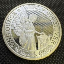 1 Troy Oz .999 Fine Silver Angel Bullion Coin