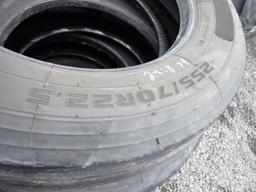 (4) 255/70R22.5 Tires