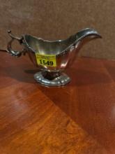 Vintage Sterling Silver Plated Gravy Boat