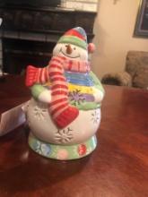 Snowman Tea Light Holder- from Home Interiors
