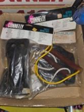 Box of Connelly Ski Accessories and Ski Handles and Rope.