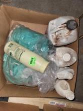 Box of Assorted Chemicals and Cleaner.