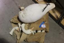 large canvas bag of Snow geese field shells and heads. Used.