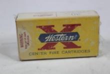 Vintage box of Western 30 Luger 93 gr FMC. Count 50