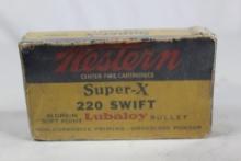 Vintage Western box of 220 Swift 48gr SP. Count 14.