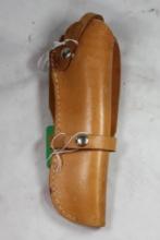 Classic western tan leather holster for Frontier Scout or Single Six. Right handed.