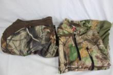 Camo shirt, size 44 chest, lightweight and a pair of insulated Under Armour pants, size 36/32. Used.