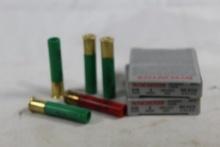 Two boxes of Winchester 410 ga 3" 000 buck, count 10 and four 21/2" 410 ga slugs and miscellaneous