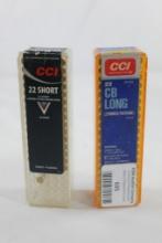 One box of CCI 22 CB Long, count 95 and one box of CCI 22 short, count 73.