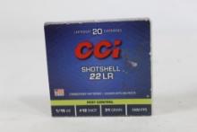 One box of CCI 22LR shotshells. New, count 20.