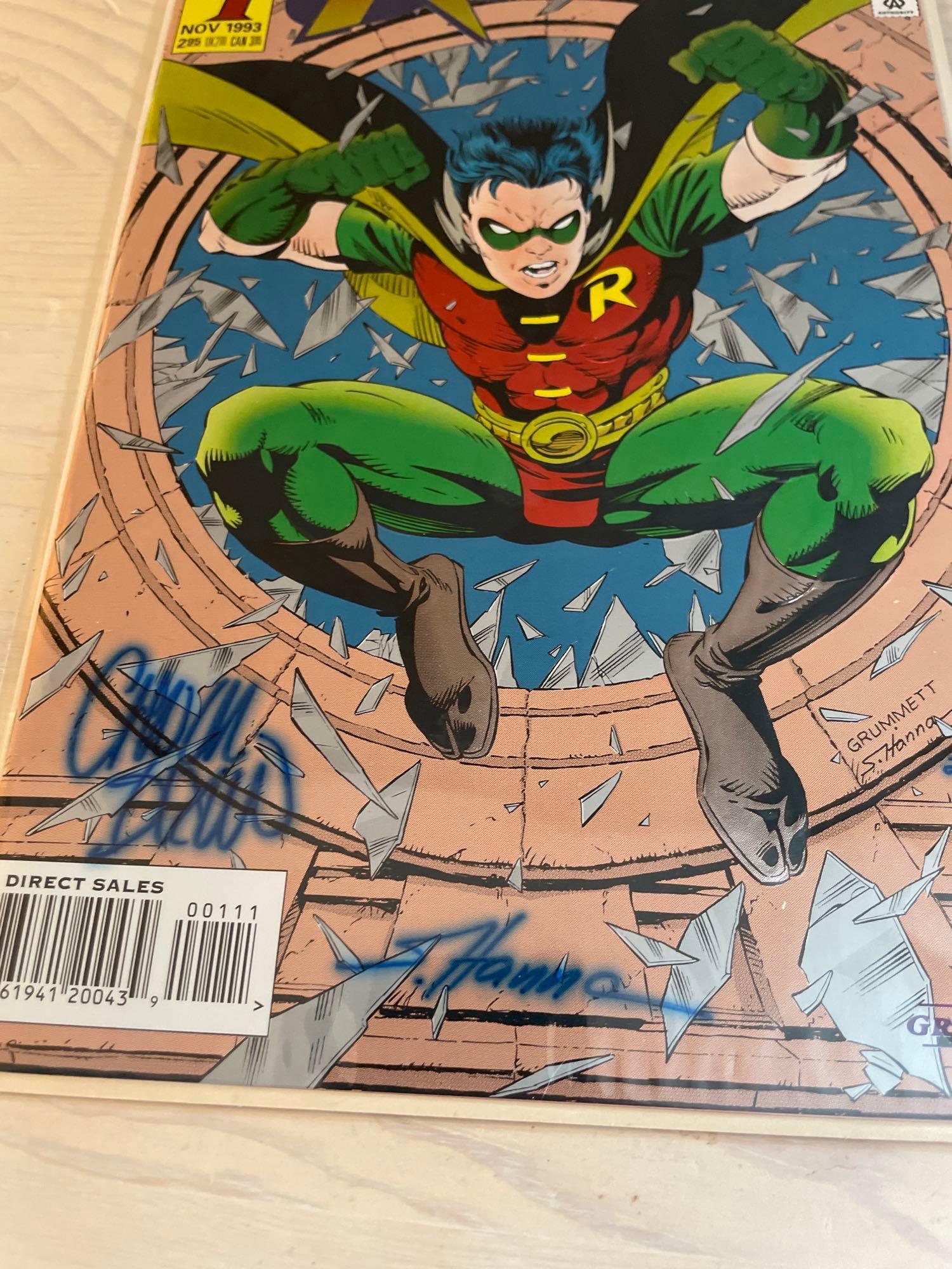 Signed and Numbered Batman and Robin Comics (4)