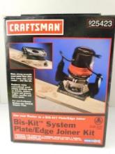 Craftsman Bis-Kit System Plate/Edge Jointer Kit, New In Box