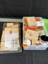 Large Alphabet Stamps and More in Carry Case