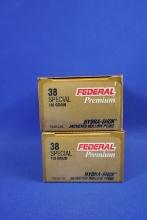 Ammo, Federal Premium 38 Spc. 100 total rounds.